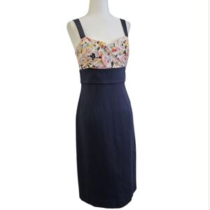 Floral and Navy Women's Dress